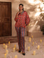 2 Pc Silk Formal Co-Ord Set - ZL25-C06-05