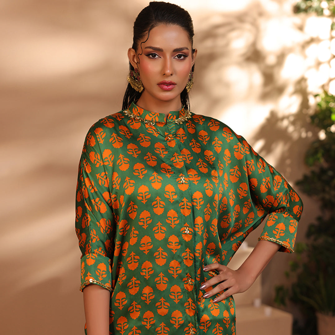 2 Pc Silk Formal Co-Ord Set - ZL25-C06-01