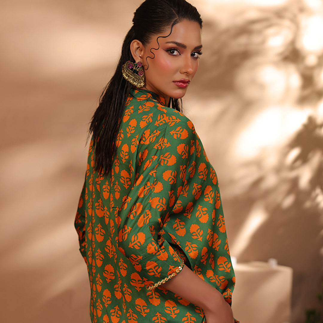 2 Pc Silk Formal Co-Ord Set - ZL25-C06-01