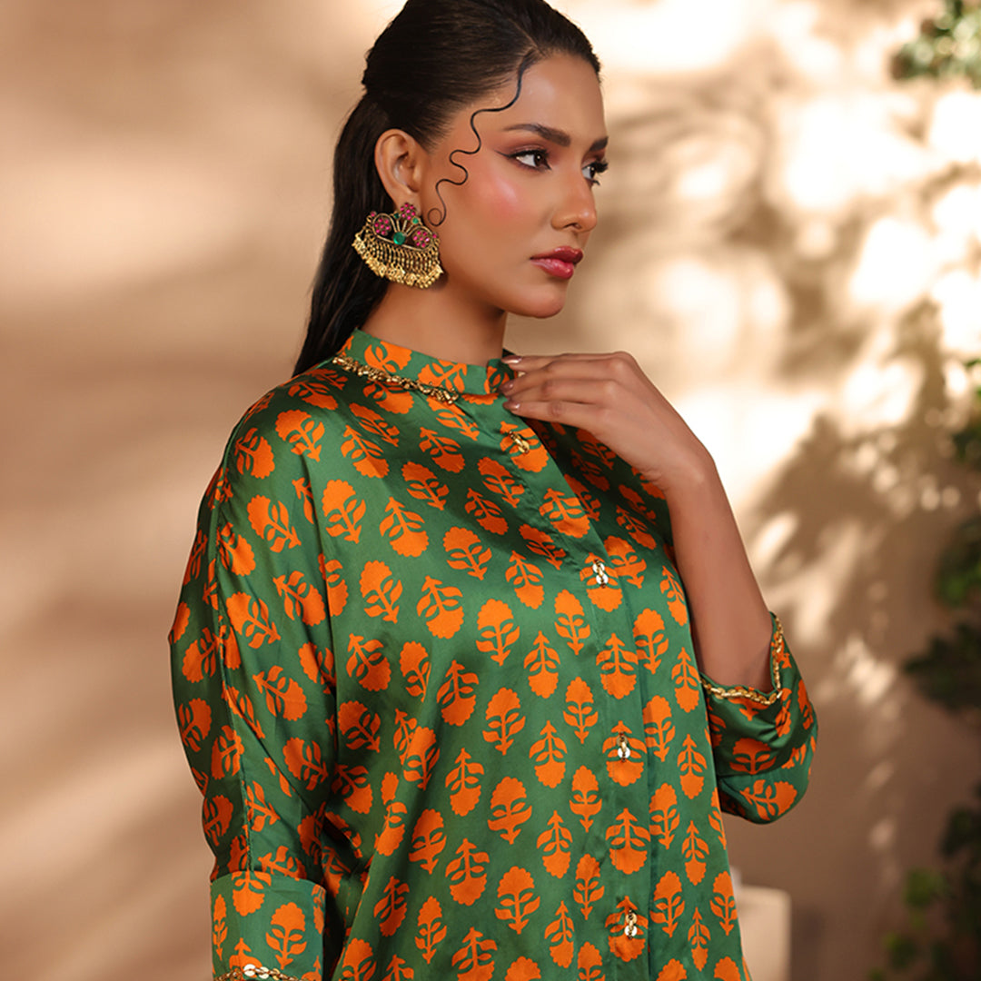 2 Pc Silk Formal Co-Ord Set - ZL25-C06-01