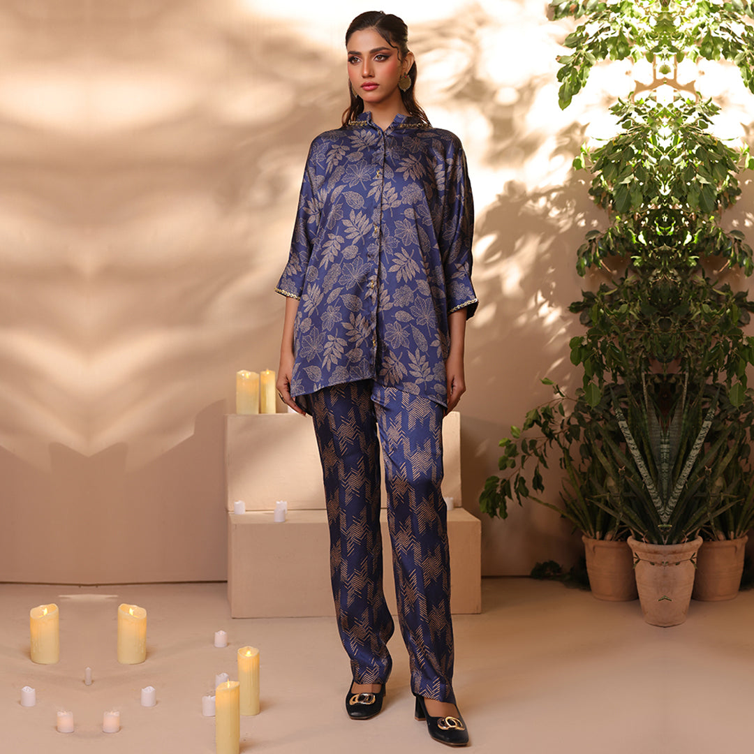 2 Pc Silk Formal Co-Ord Set -ZL25-C06-02