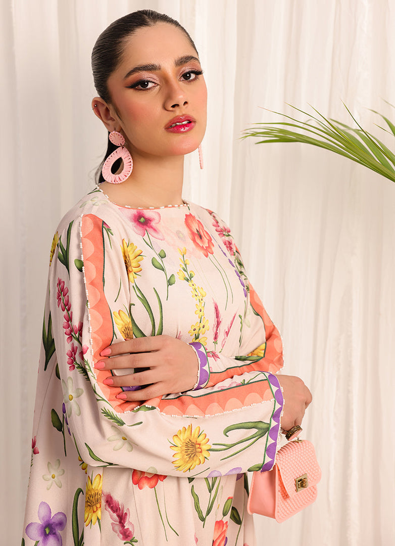 1 Pc Poly Silk Long Dress
