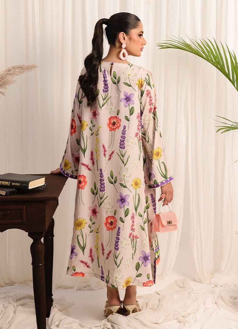 1 Pc Poly Silk Long Dress