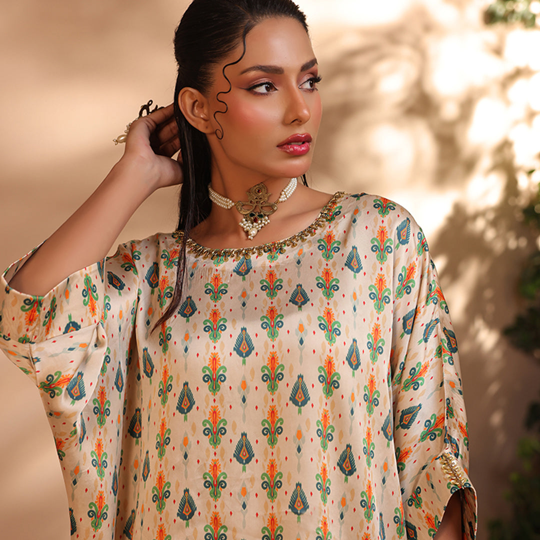 2 Pc Silk Formal Co-Ord Set - ZL25-C06-03