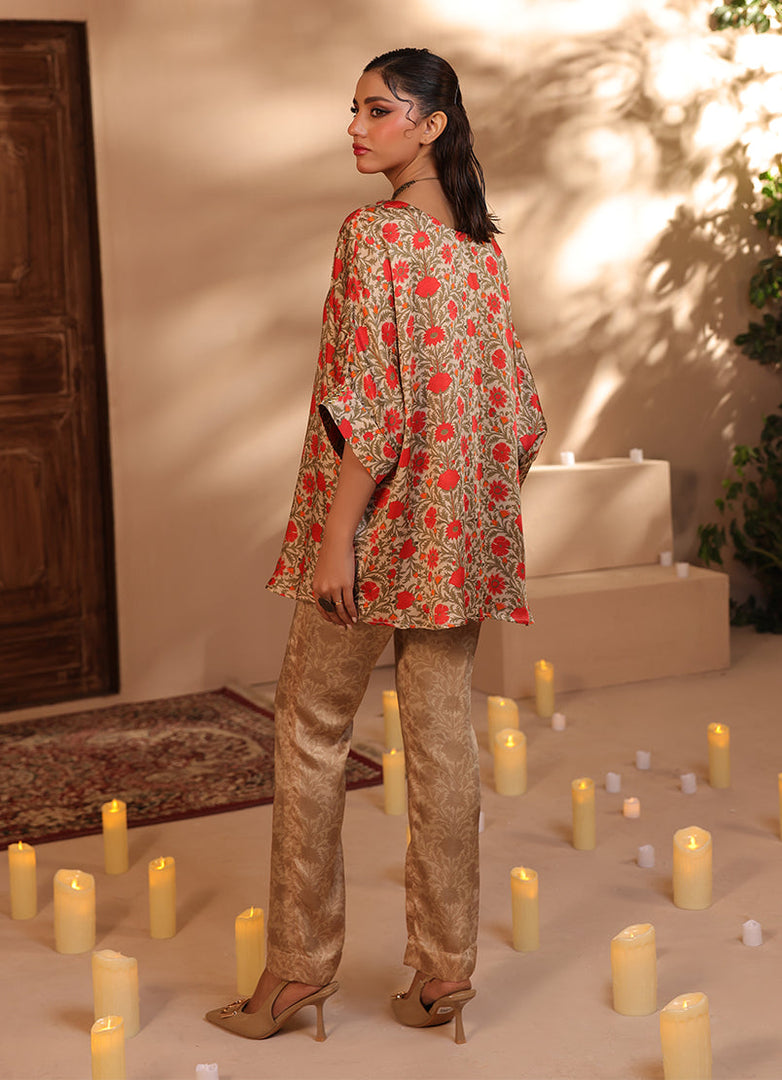 2 Pc Silk Formal Co-Ord Set