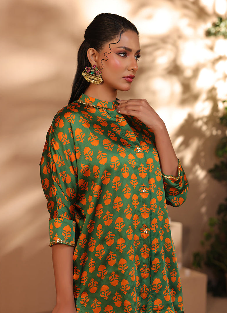 2 Pc Silk Formal Co-Ord Set
