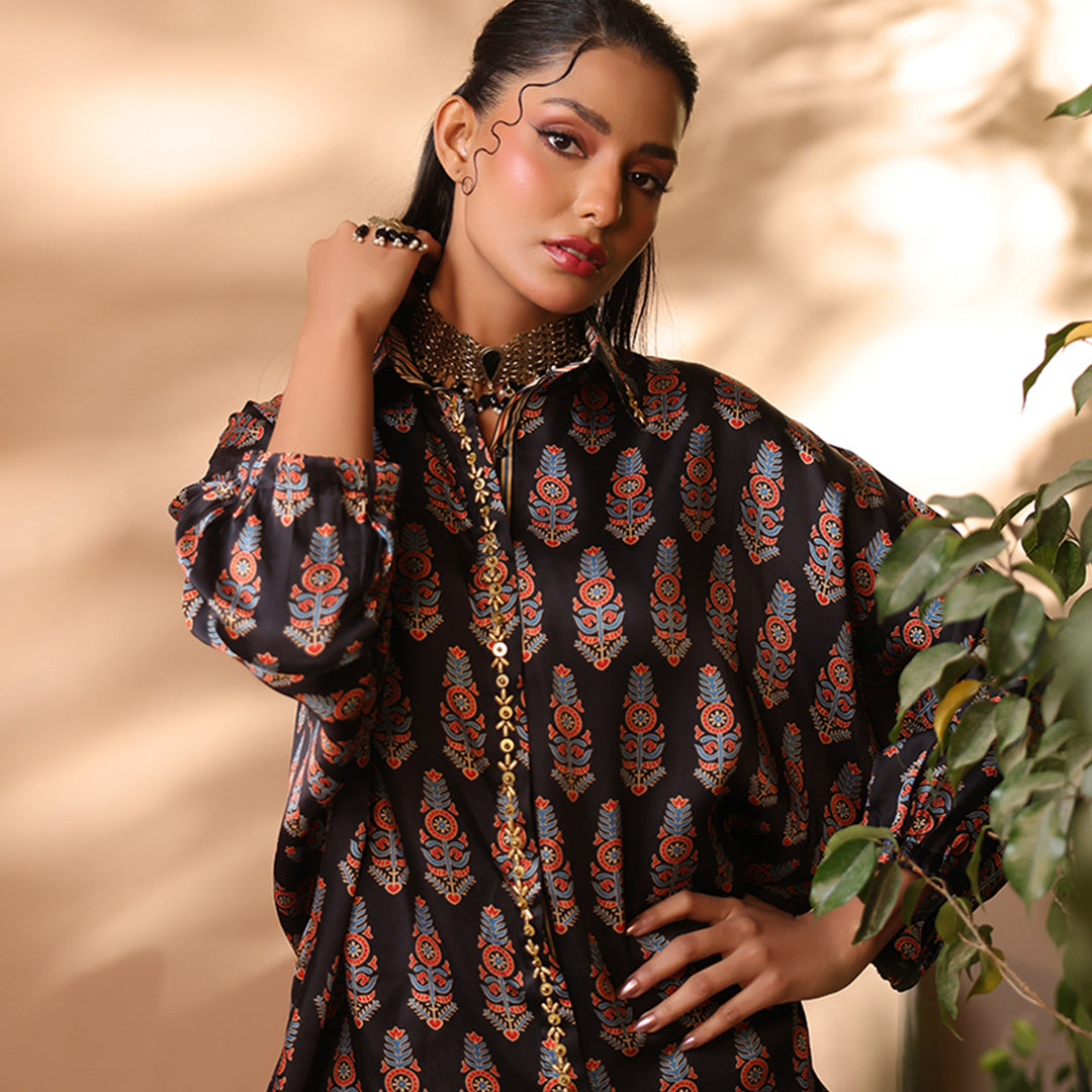 2 Pc Silk Formal Co-Ord Set - ZL25-C06-04