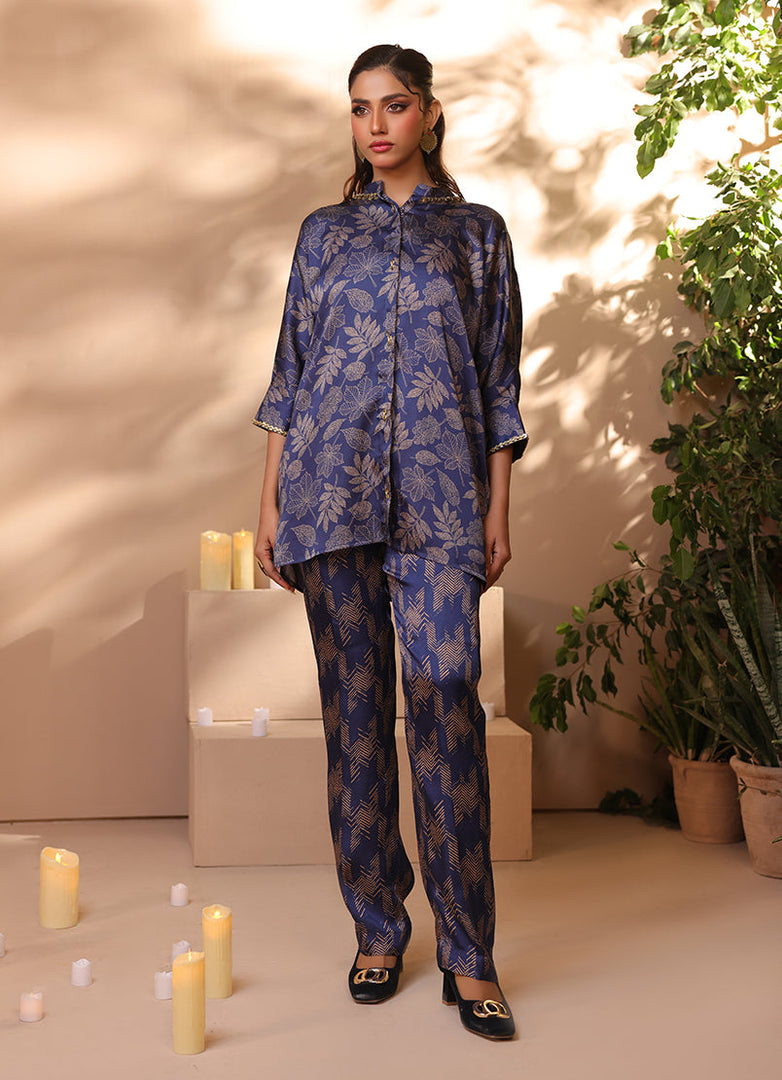 2 Pc Silk Formal Co-Ord Set