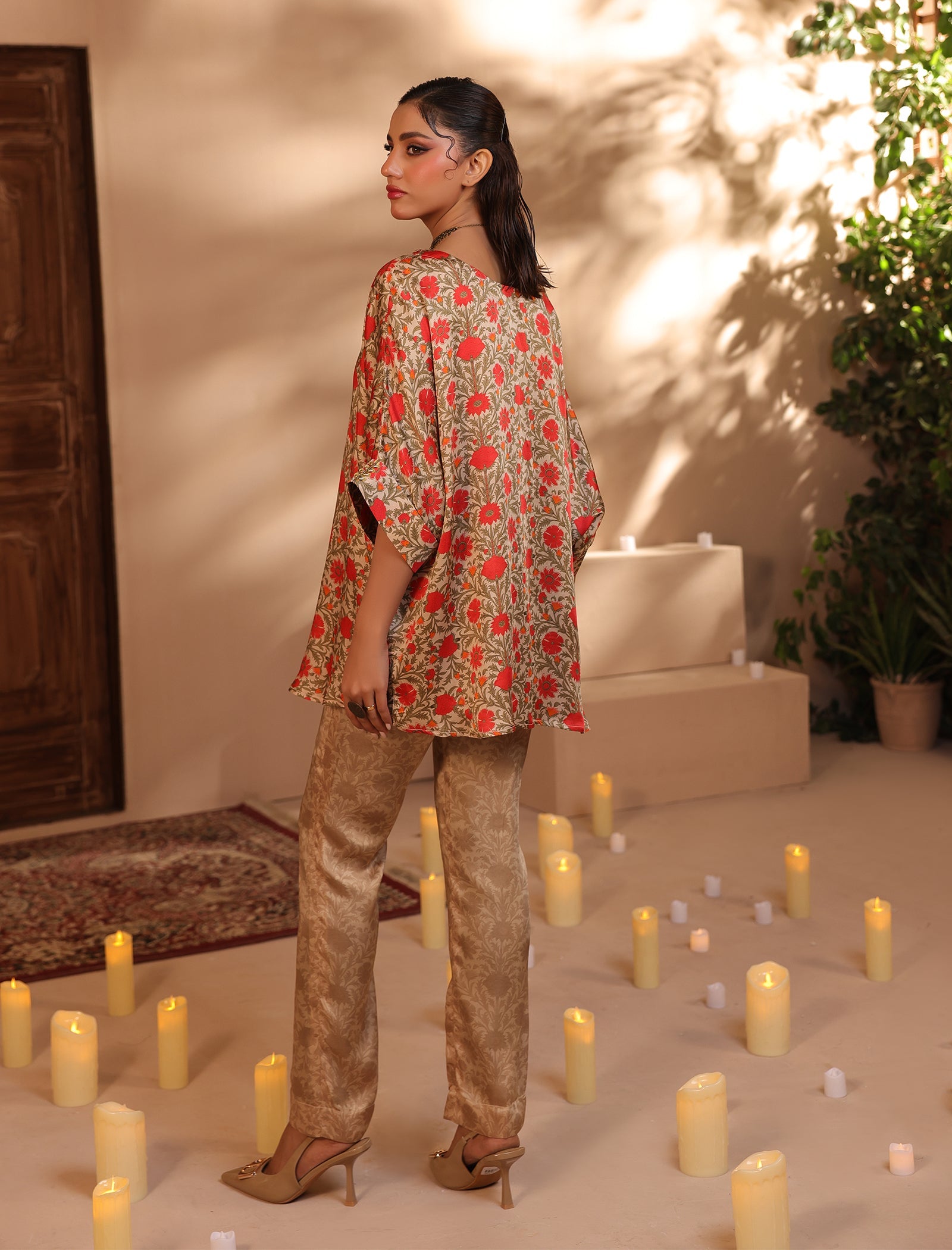 2 Pc Silk Formal Co-Ord Set -ZL25-C06-06