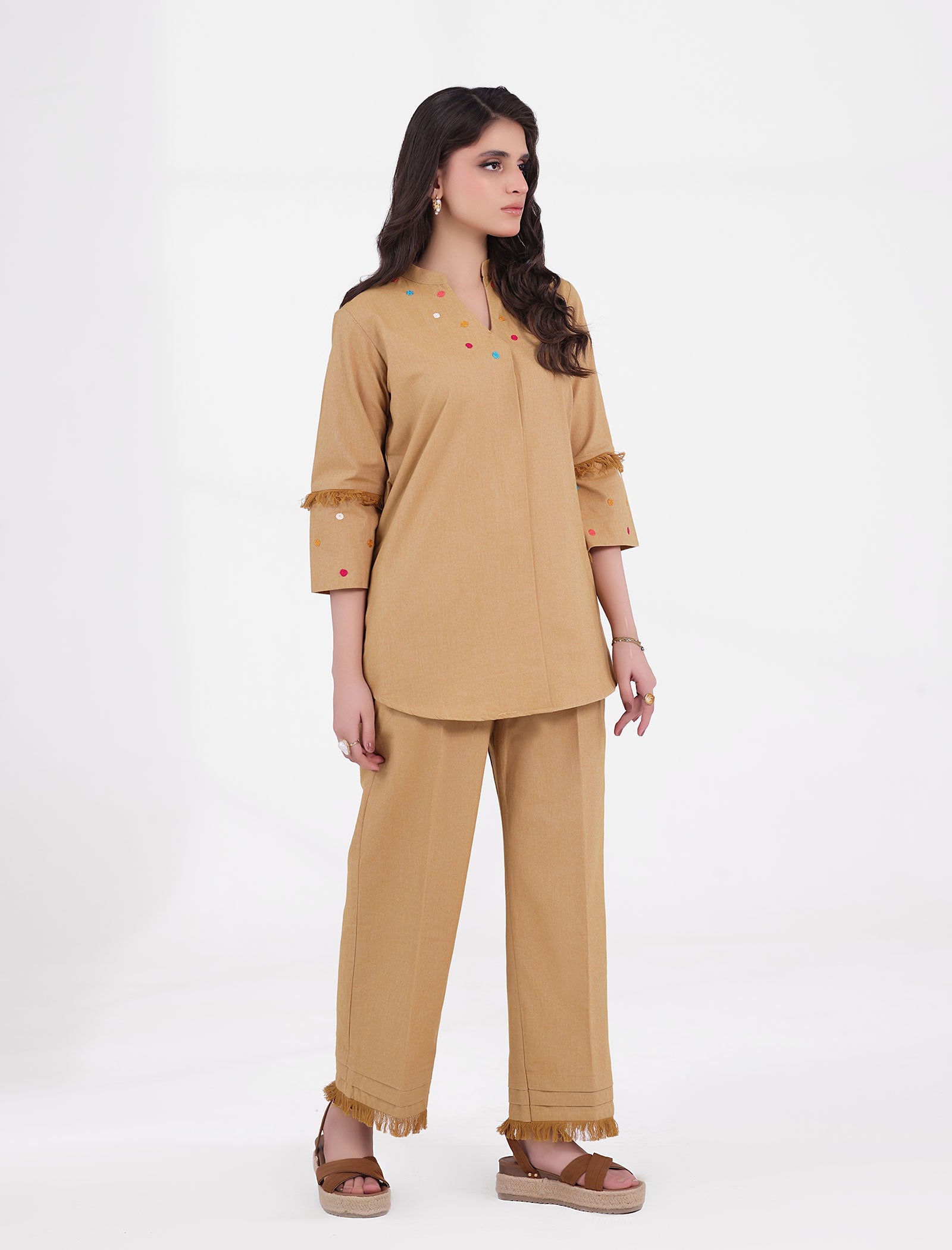 Chambric /Mustard Secondary image