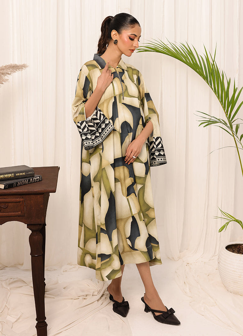 1 Pc Poly Silk Long Dress