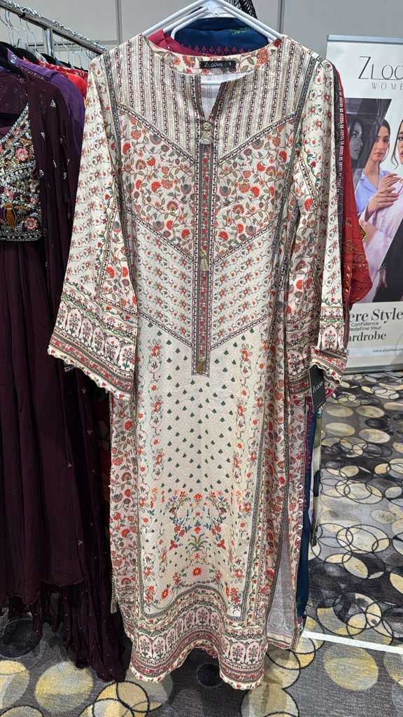 Printed Kaftaan | Ivory