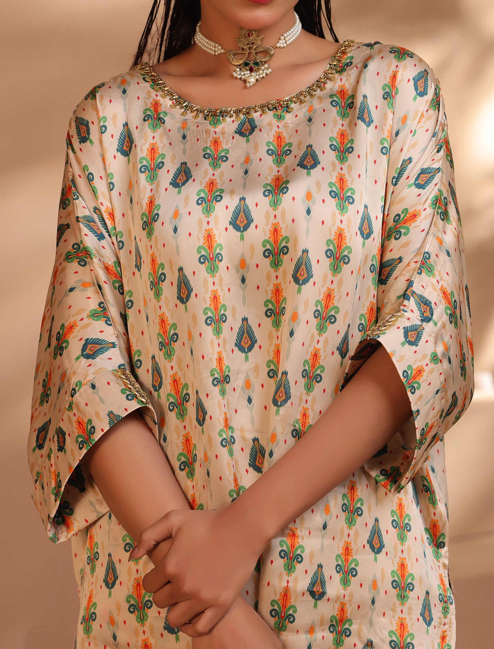 2 Pc Silk Formal Co-Ord Set - ZL25-C06-03