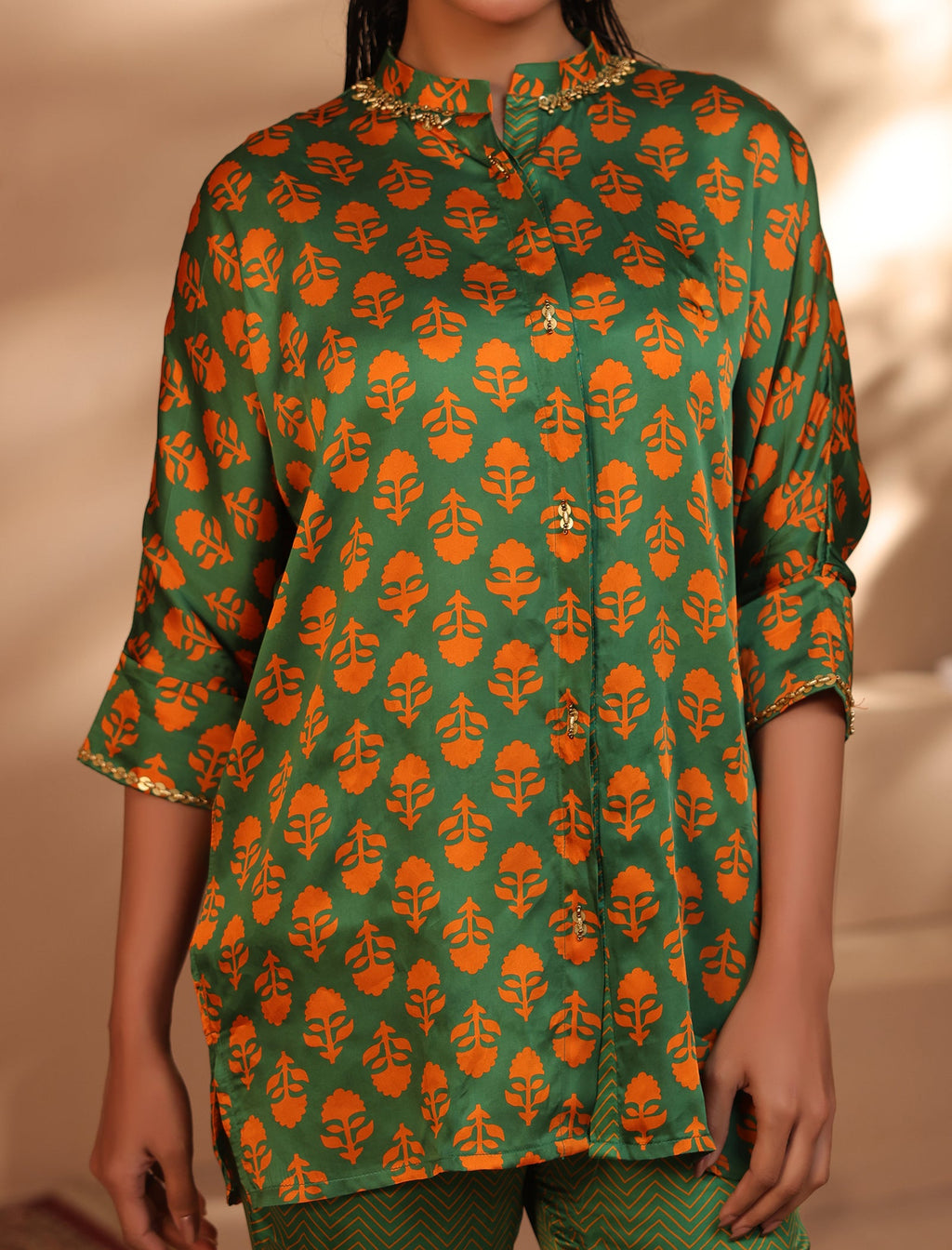 2 Pc Silk Formal Co-Ord Set - ZL25-C06-01