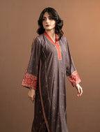2Pc Printed Kaftaan | Brown